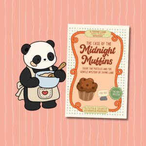 Pax the Panda stirring up the case of the midnight muffins